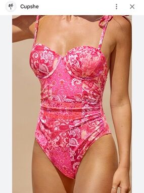 Cupshe Pink  One-Piece Swimsuit